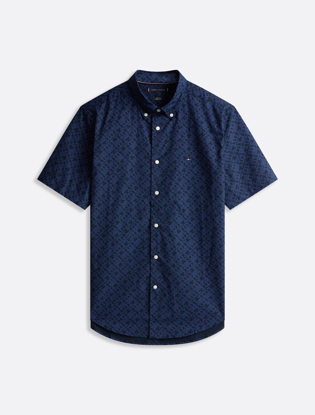 Flex Monogram Poplin Regular Shirt, Desert Sky All Over, hi-res