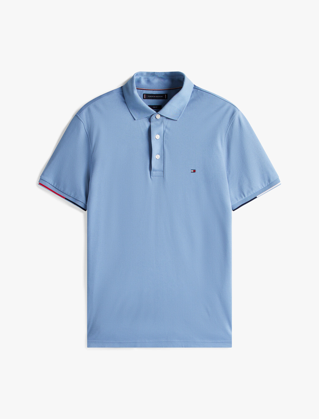 修身版型標誌 Polo 衫, Brisk Blue, hi-res