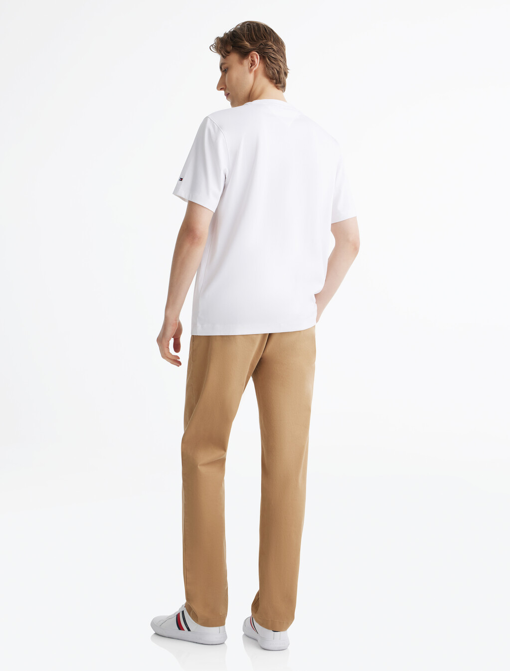 Embossed Hilfiger T-Shirt, Th Optic White, hi-res