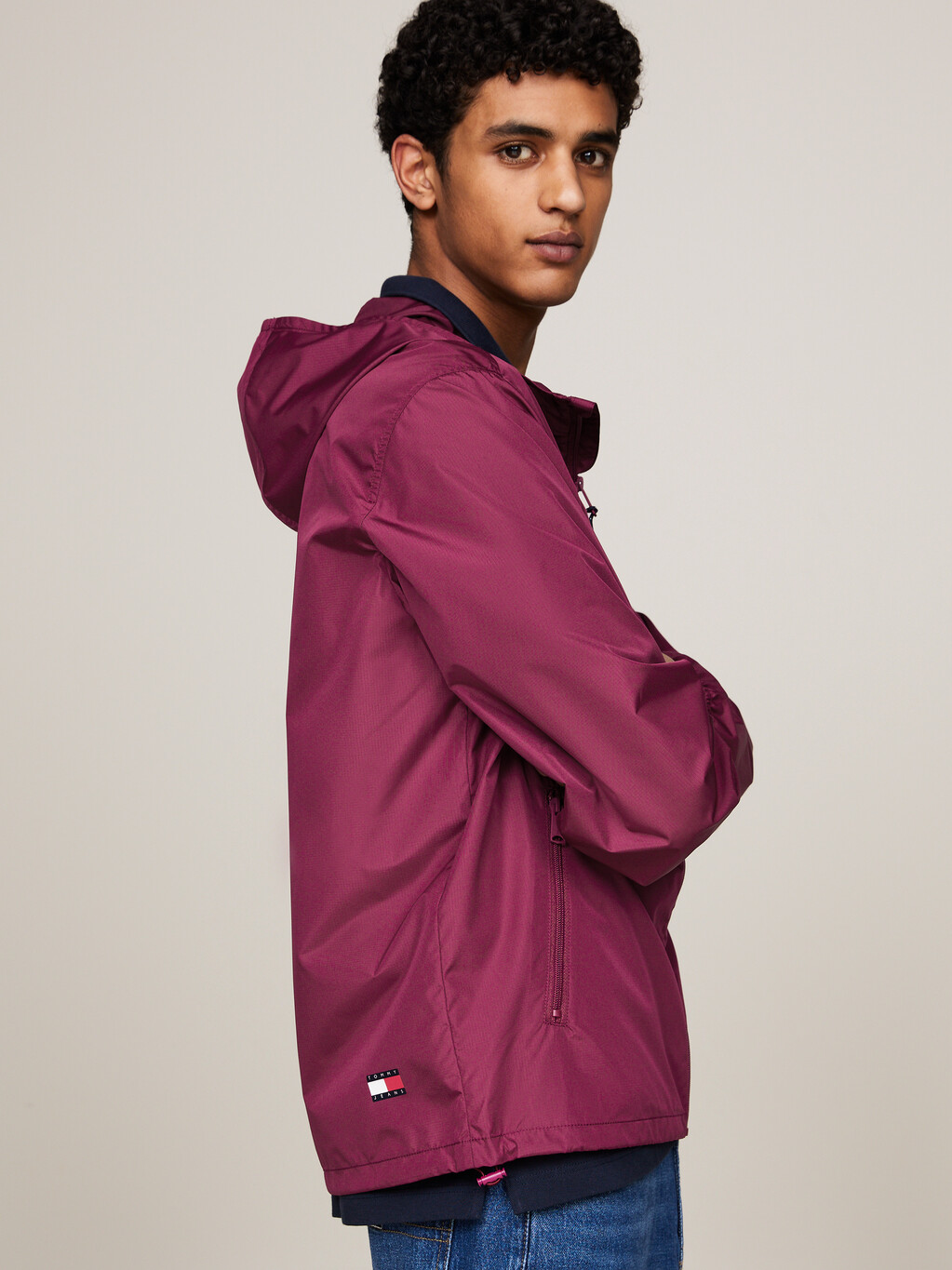 Chicago Zip-Thru Lightweight Windbreaker, Valley Grape, hi-res