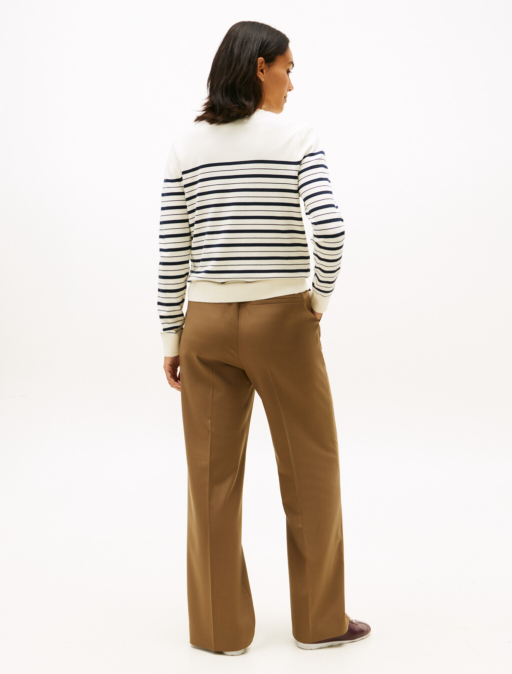 Jersey Crew Neck Cardigan, Calico/Dark Night Navy Multi Stp, hi-res