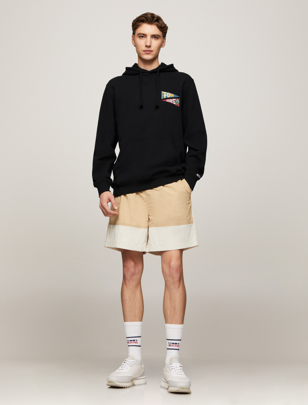 Uni Flag Tiger Hoodie, Black, hi-res