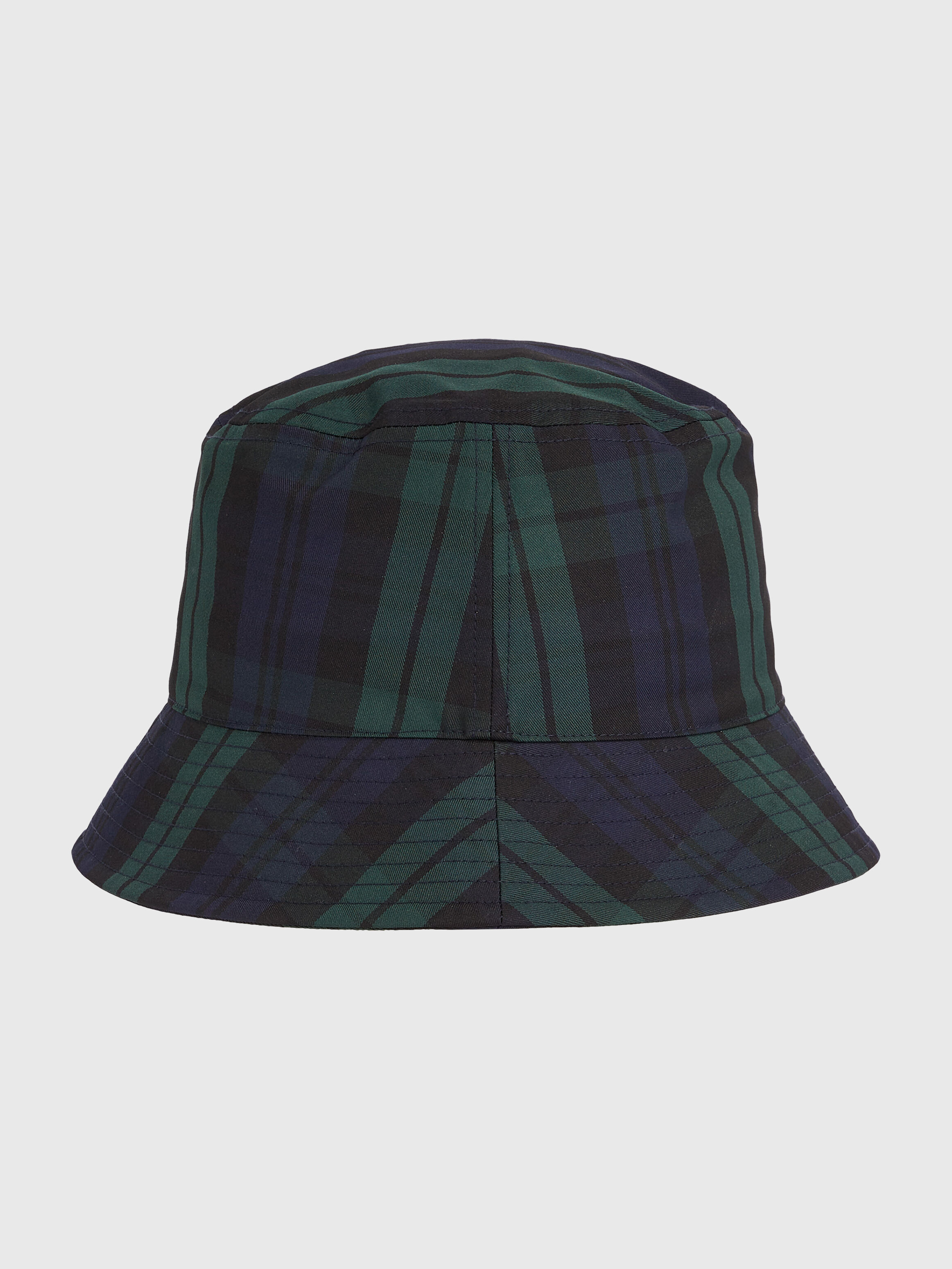 Black watch tartan cap top