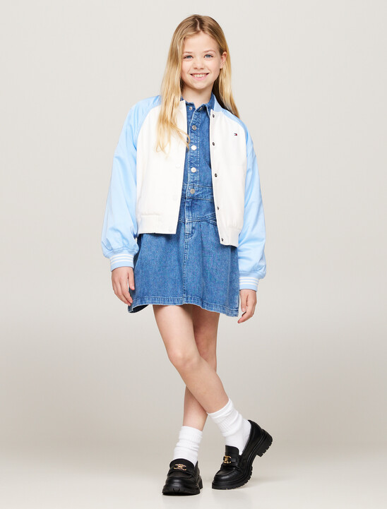 Varsity Back Logo Relaxed Bomber Jacket