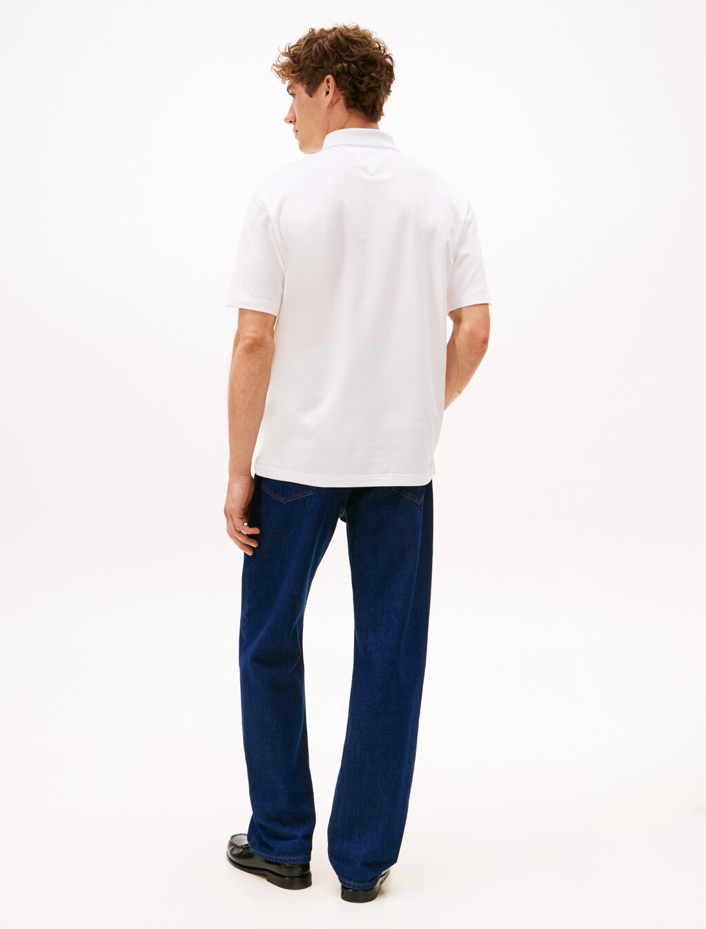 Tommy x U.S. Sail GP Team Pique Relaxed Fit Polo Shirt, Ecru, hi-res