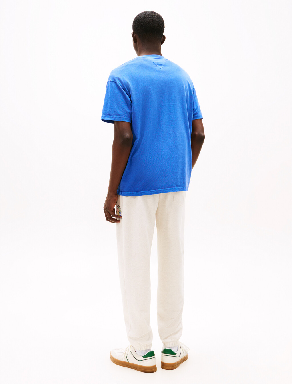 Woven Badge Relaxed T-Shirt, Tempo Blue, hi-res