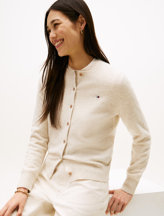 Cashmere Round Neck Cardigan