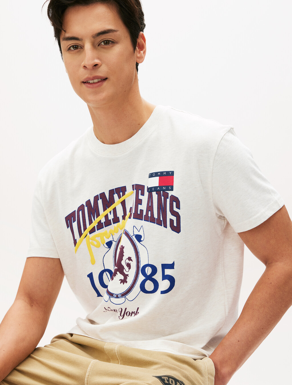 Regular Varsity Novelty T-Shirt, Oat Marl Htr, hi-res