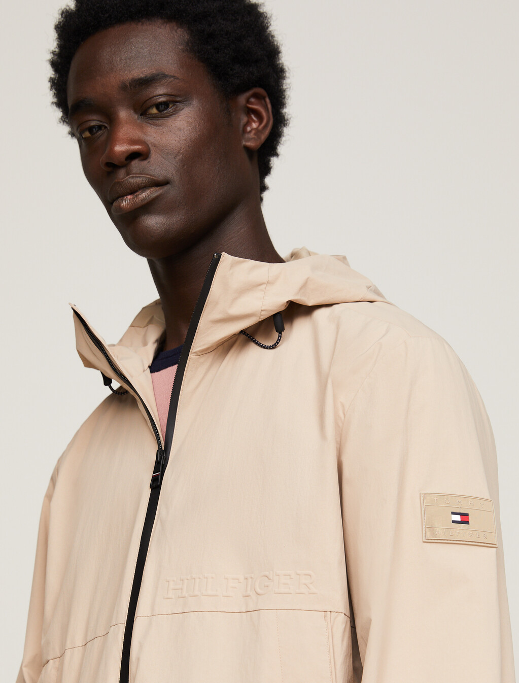 Water Resistant Packable Hooded Portland Jacket, Batique Khaki, hi-res