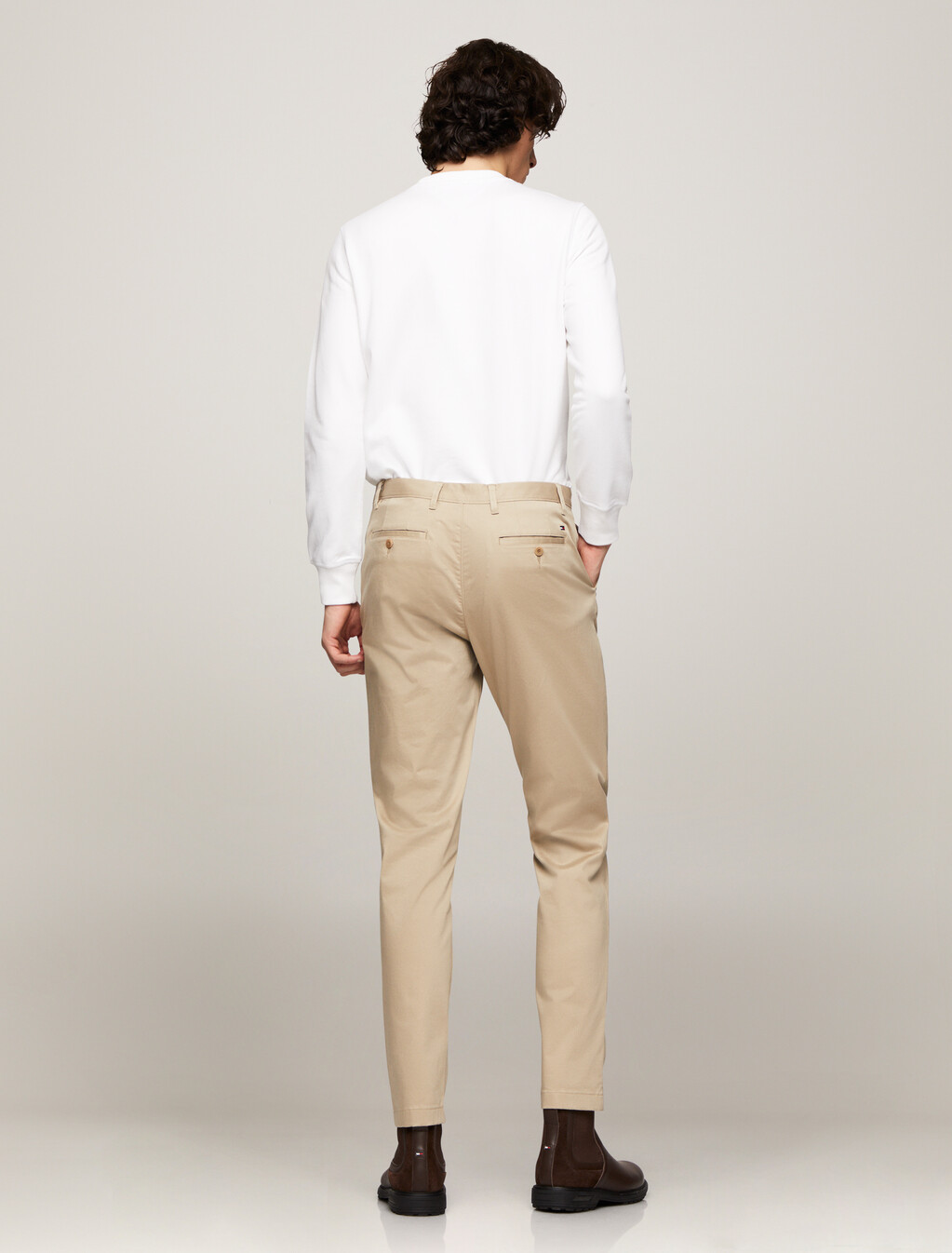 Harlem Satin Chinos, Beige, hi-res