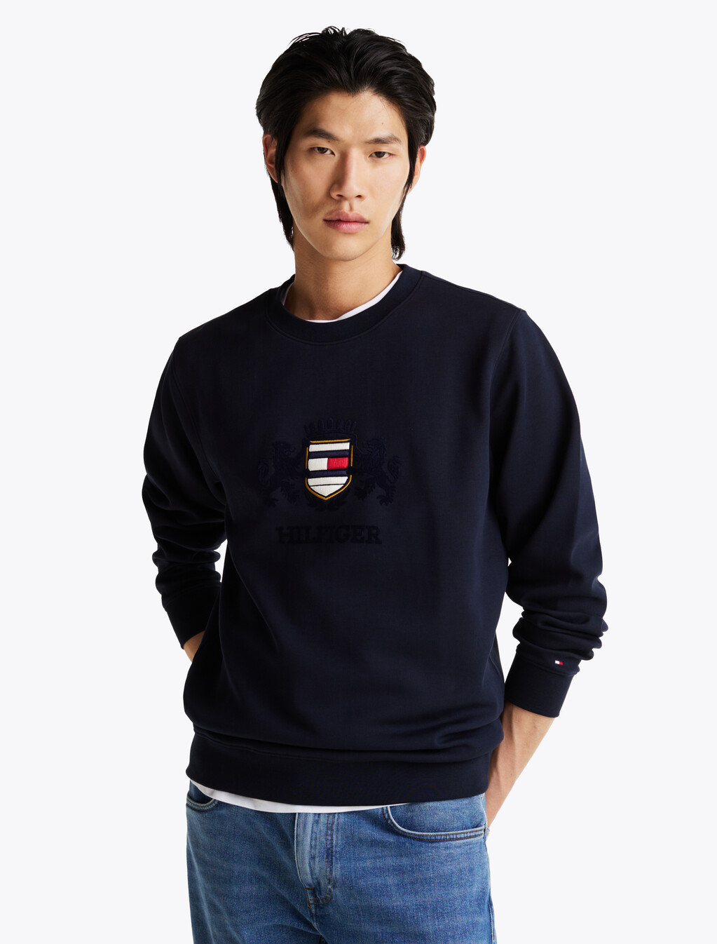 Logo Crew Neck Sweatshirt, Desert Sky, hi-res
