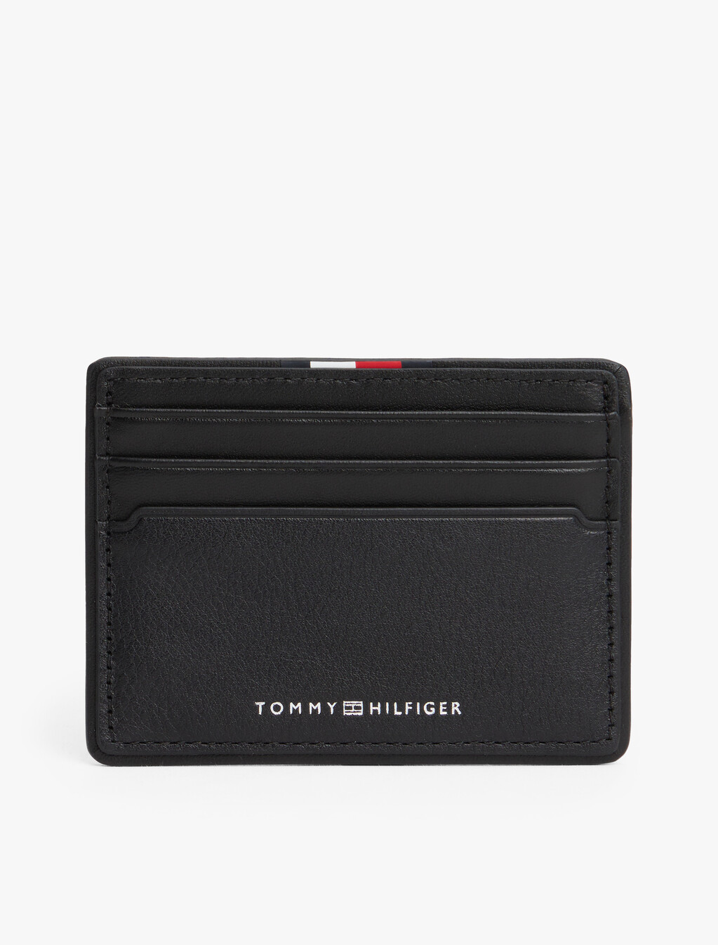 Corporate Leather Credit Card Holder, Black, hi-res