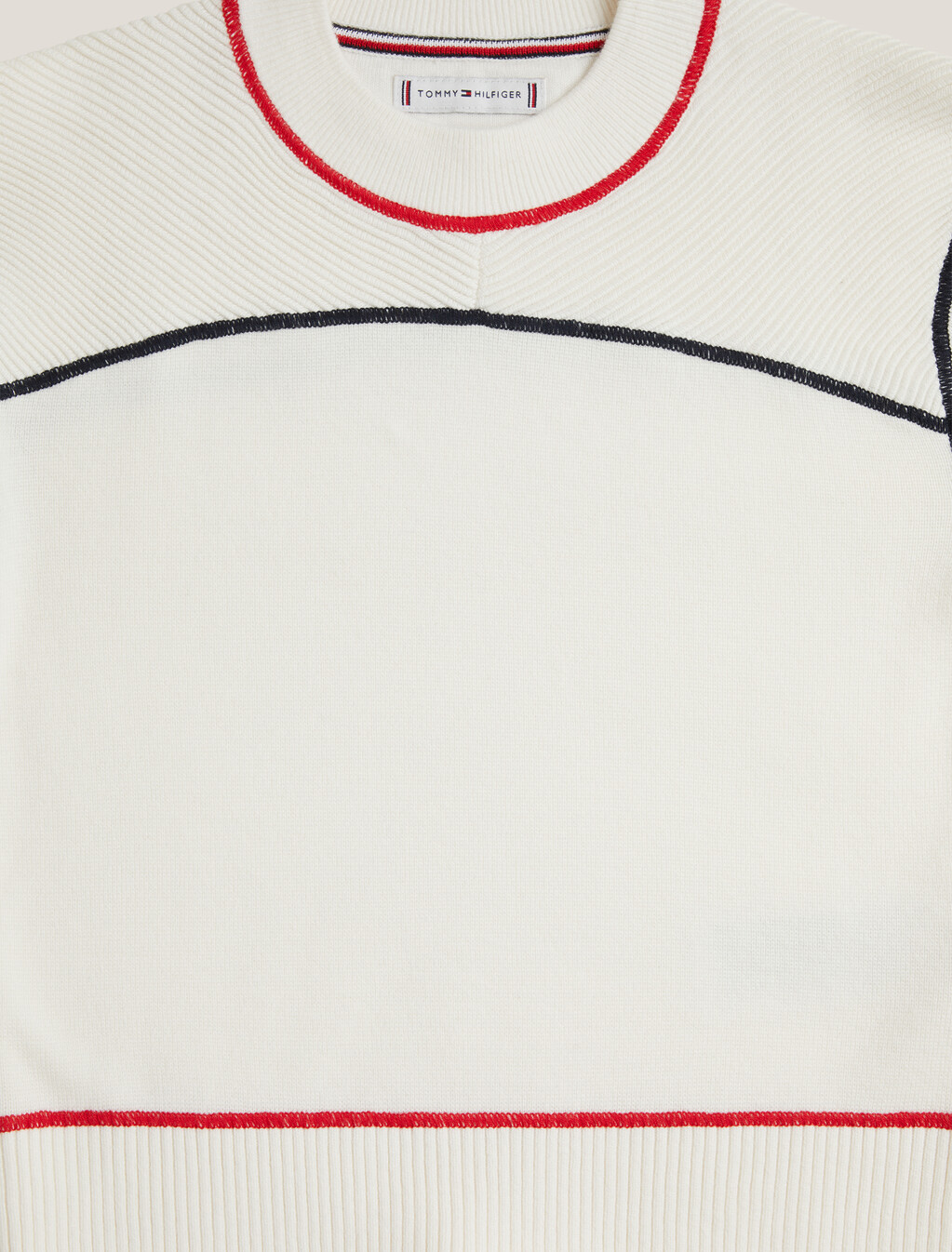 Girls Global Stripe Pullover Top, Ancient White, hi-res