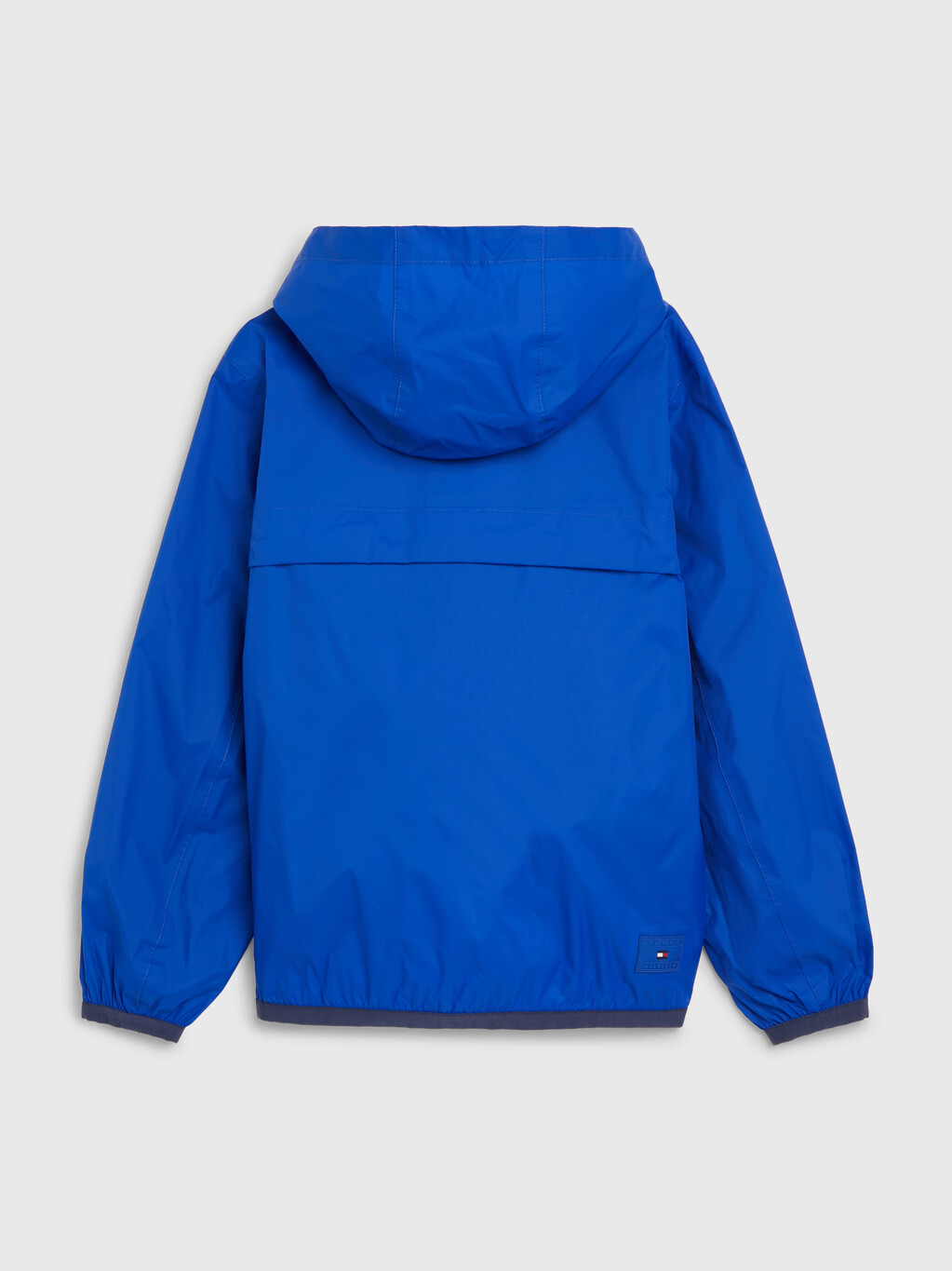 Packable Hooded Chicago Popover Jacket, Ultra Blue, hi-res