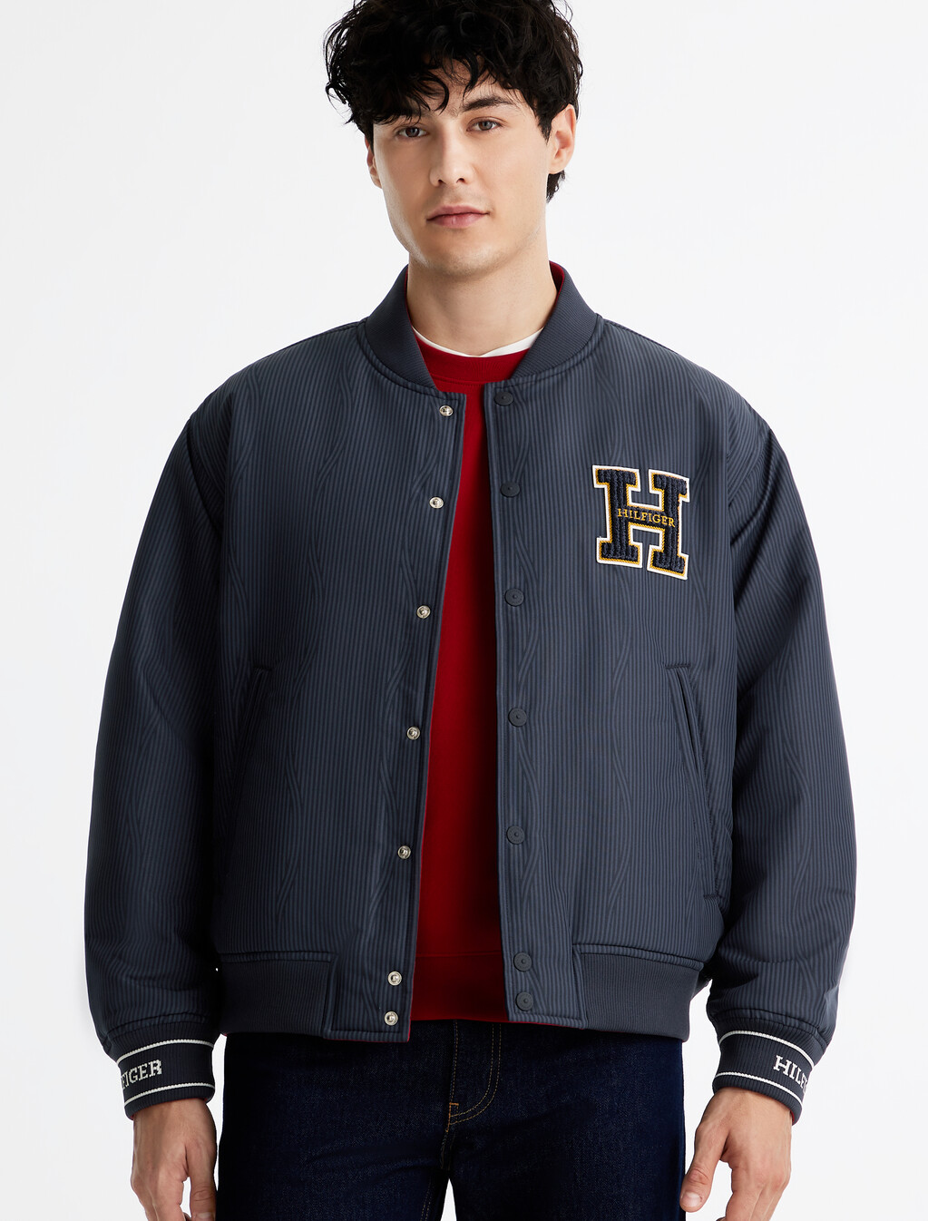 Reversible Bomber Jacket, Desert Sky, hi-res