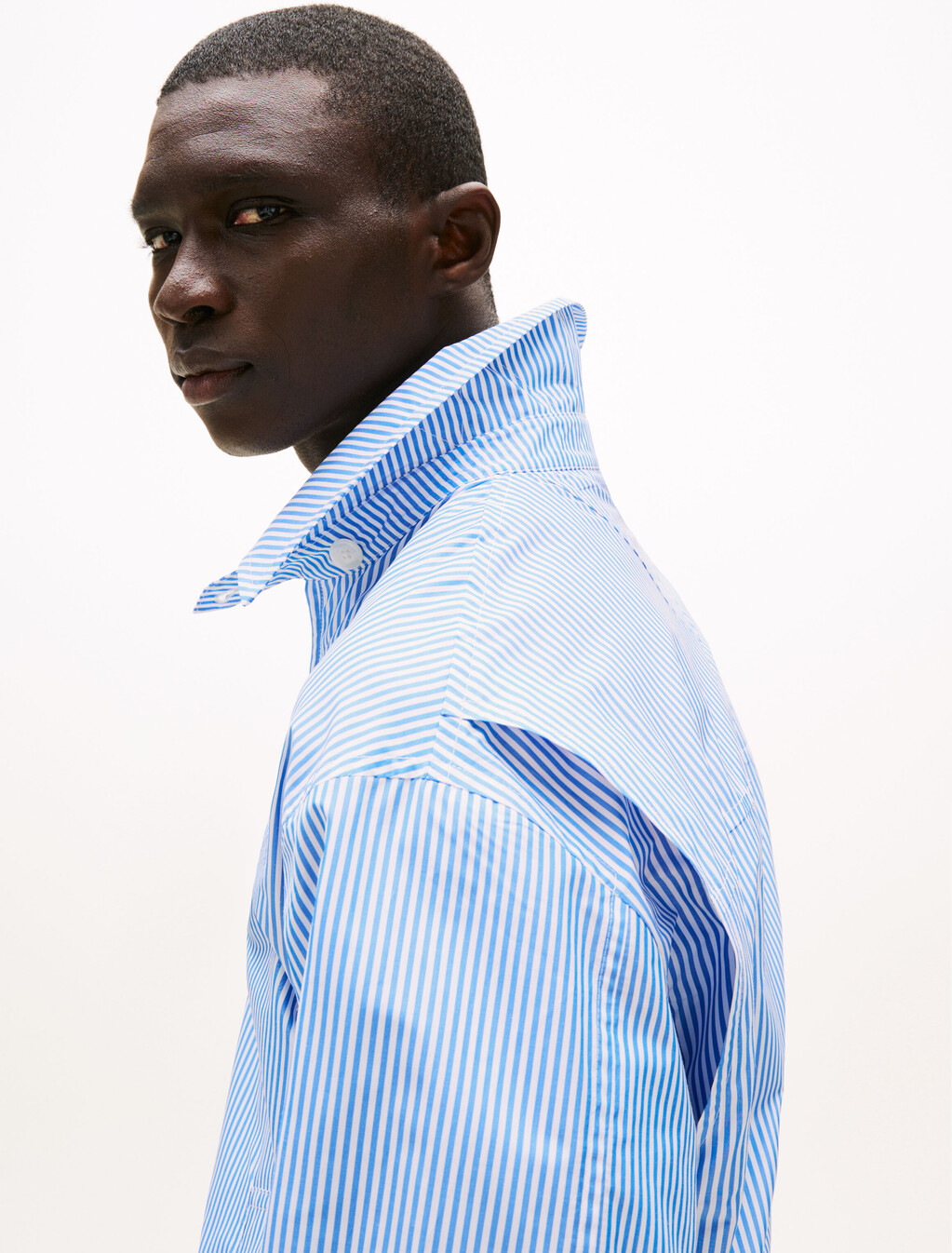 The Runway 系列伊薩卡條紋常春藤外套, Blue Stripe, hi-res