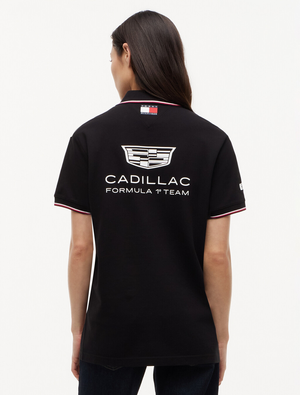 TH x Cadillac Formula 1&reg; 車隊復刻版 Polo 衫, Black, hi-res