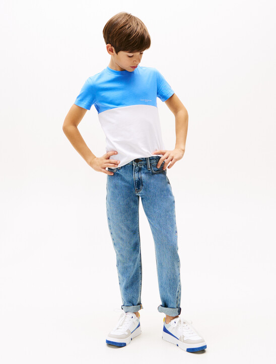 Colour-Blocked Crew Neck T-Shirt