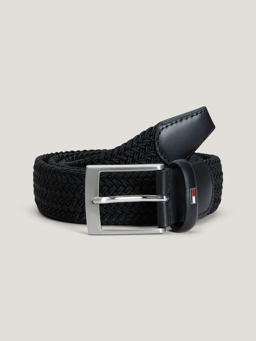 Fabric Braided Belt, black
