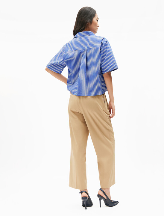 Poplin Boxy Short Sleeve Shirt