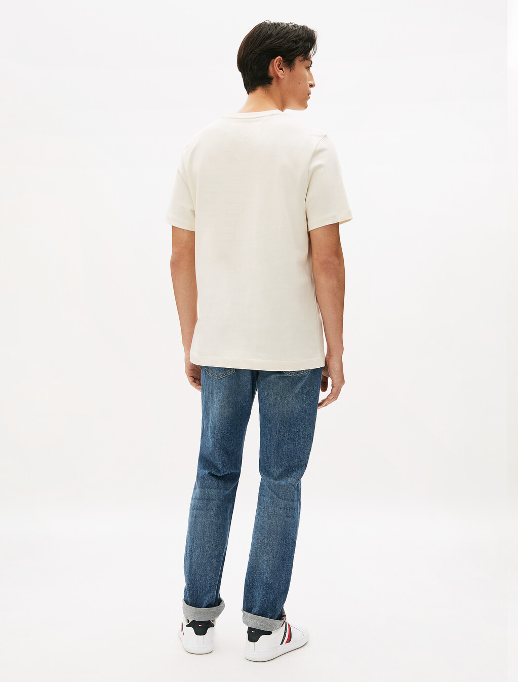 Contrast TH Monogram Embroidery T-Shirt, Ivory Petal, hi-res