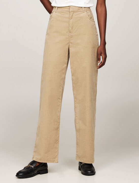 Corduroy Relaxed Straight Leg Trousers