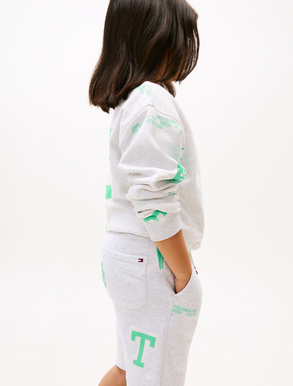 Boys All Over Print Sweatshort, Grey Heather, hi-res