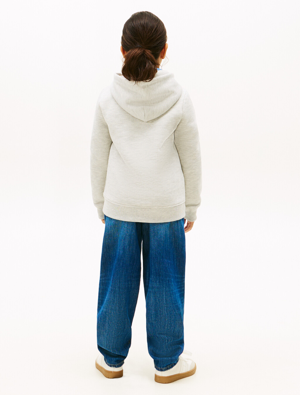 Heritage Flag Badge Terry Hoody, Light Grey Heather, hi-res