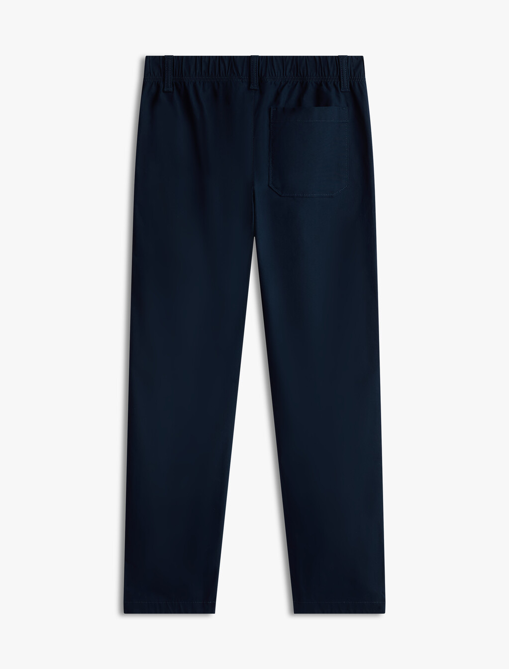 Regular Cotton Poplin Pull On Pant, Dark Night Navy, hi-res