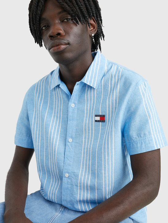 STRIPE SHORT SLEEVE CLASSIC FIT SHIRT