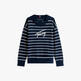 Dark Night Navy Off White Stripe