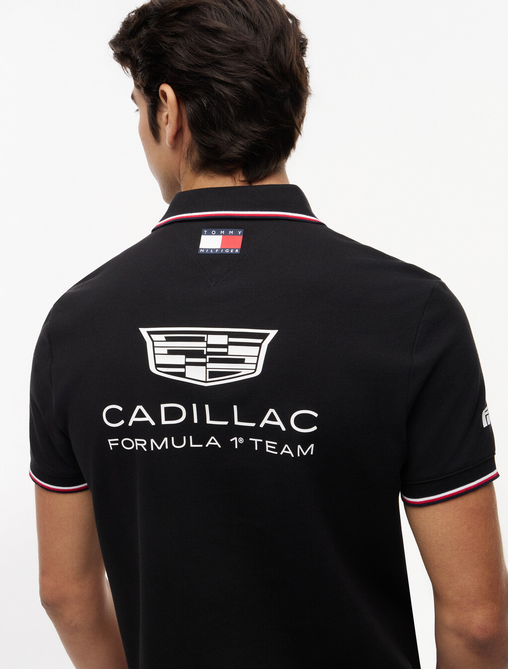 TH x Cadillac Formula 1&reg; 車隊復刻版 Polo 衫, Black, hi-res