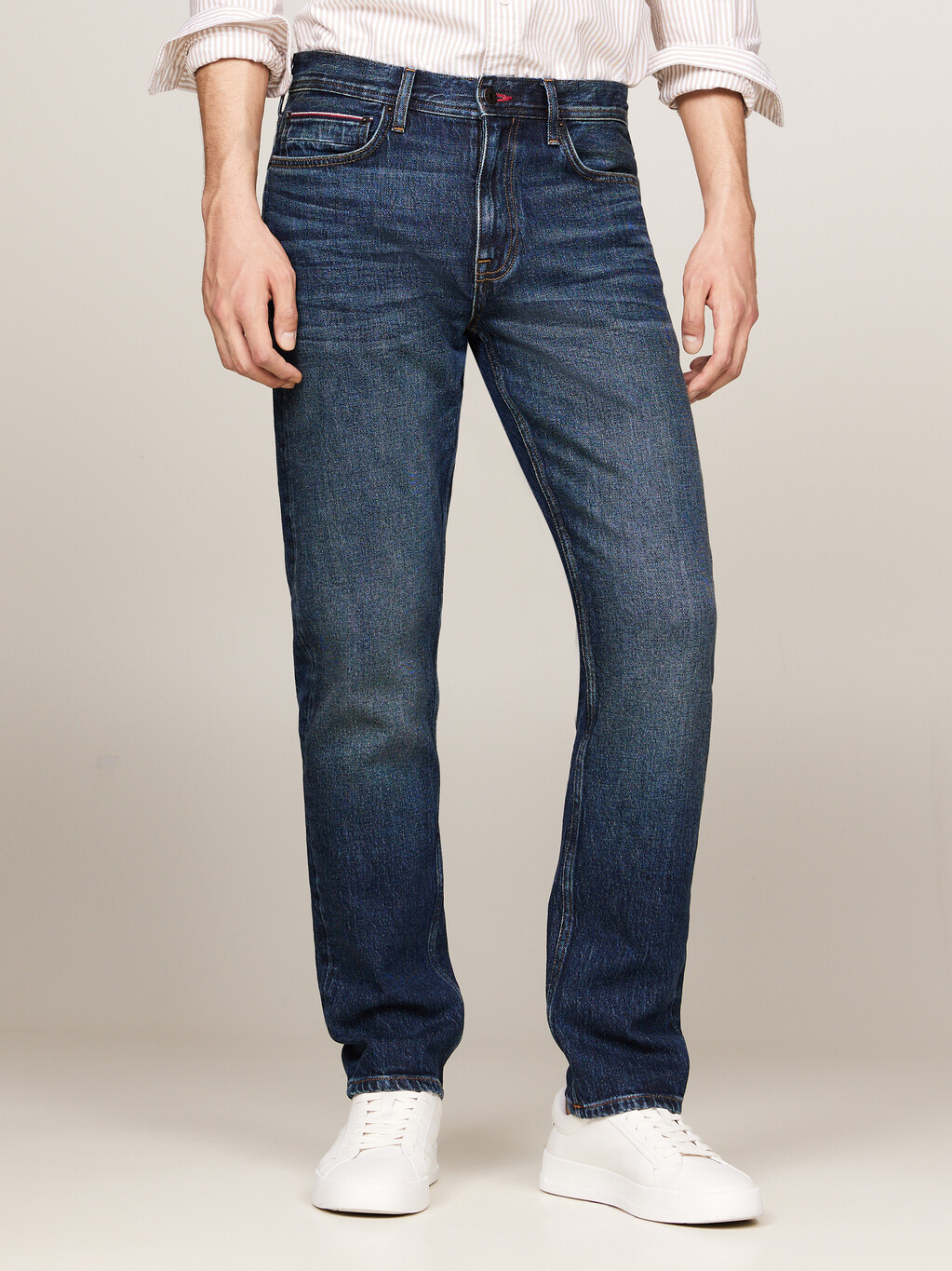 Mercer Regular Whiskered Jeans, Baxter Indigo, hi-res