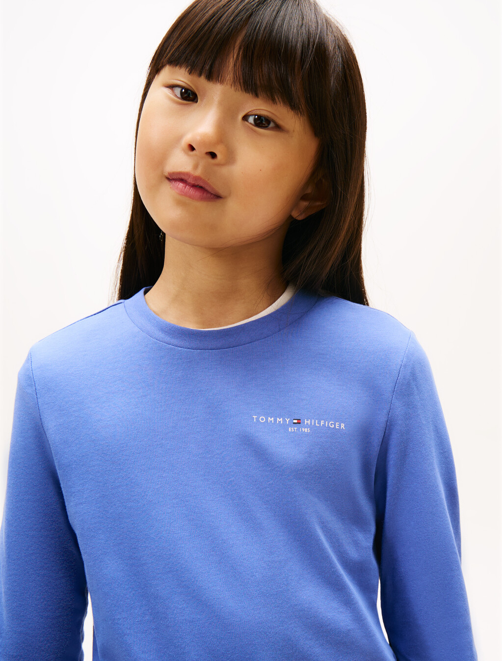 標準版型長袖 T 恤, Soft Sapphire, hi-res