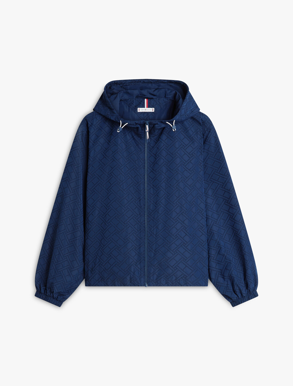 All Over Flag Embroidery Windbreaker, Dark Night Navy, hi-res