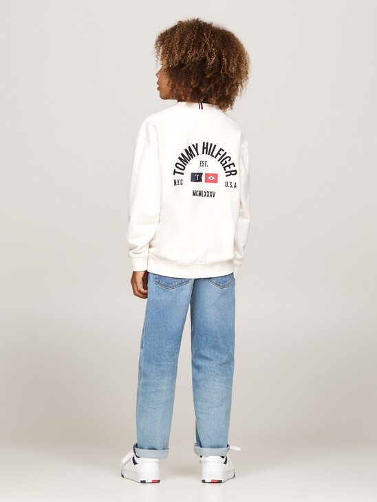 Crew Neck Back Logo Sweatshirt