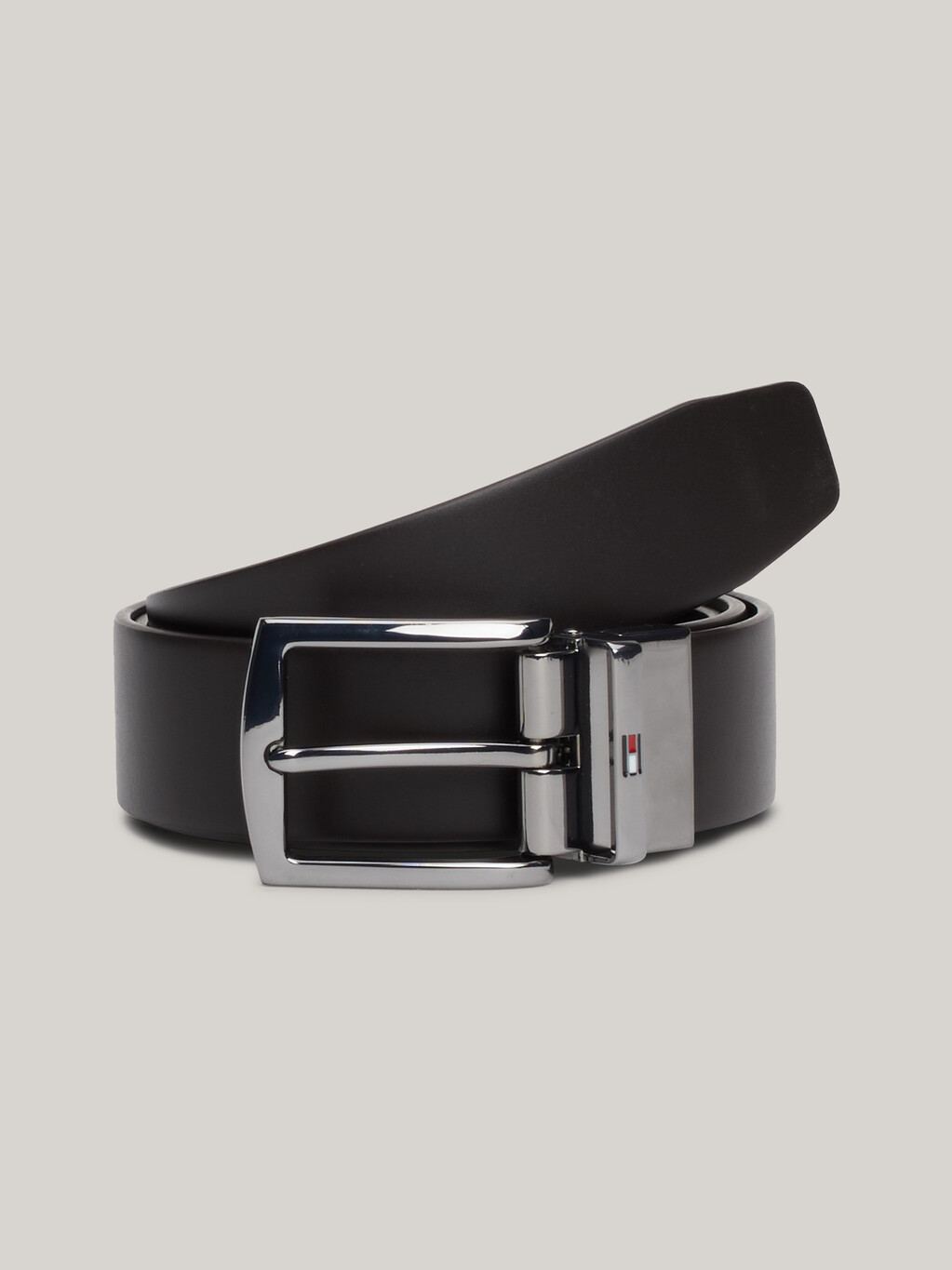 Denton Reversible Square Buckle Leather Belt, Testi Di Moro / Black, hi-res