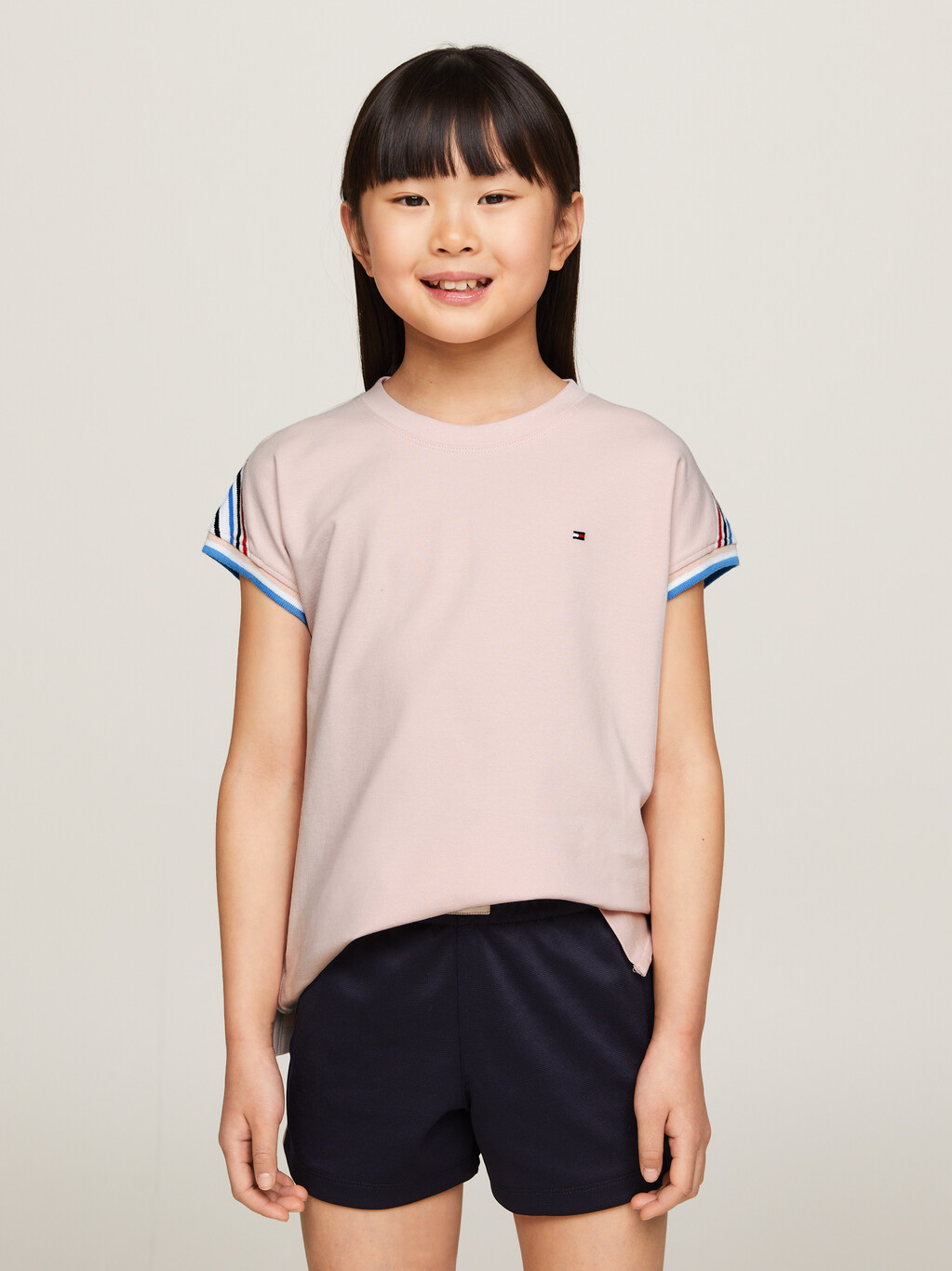 尖袖休閒版型 T 恤, Whimsy Pink, hi-res
