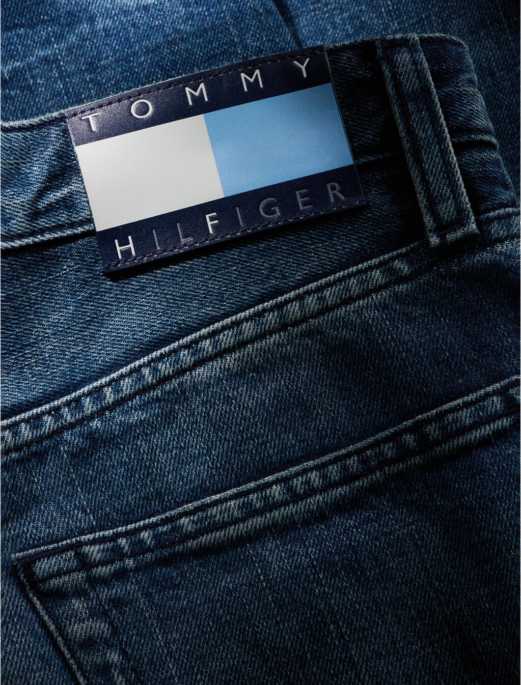 寬版牛仔褲, Mid Wash Denim, hi-res