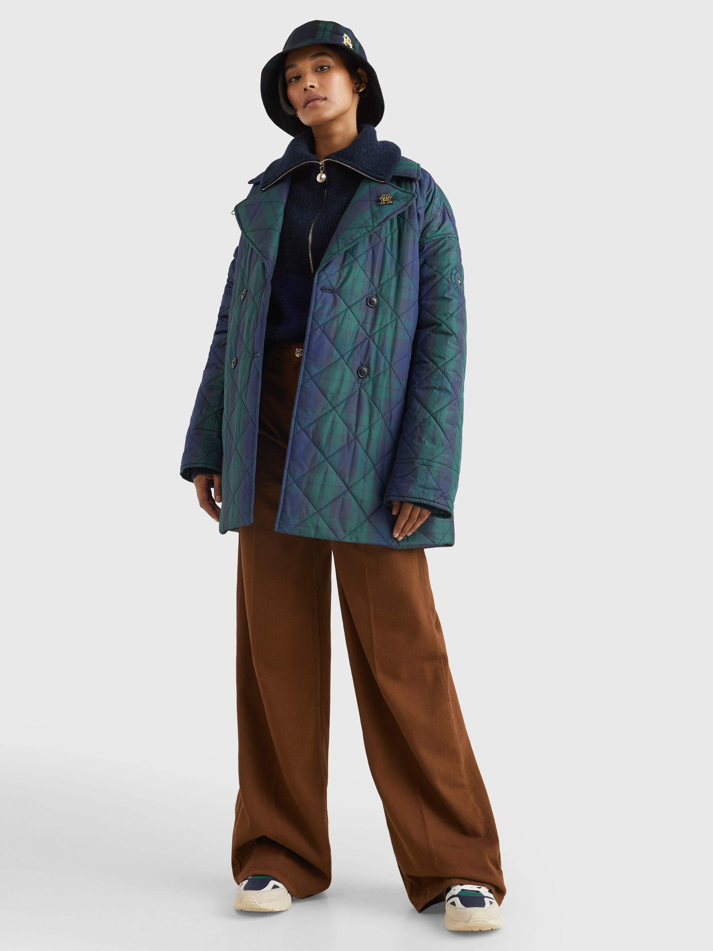 Padded peacoat online