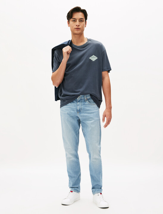 Relaxed Varsity Graphic T-Shirt, Dark Night Navy Relaxed Varsity Graphic T-Shirt