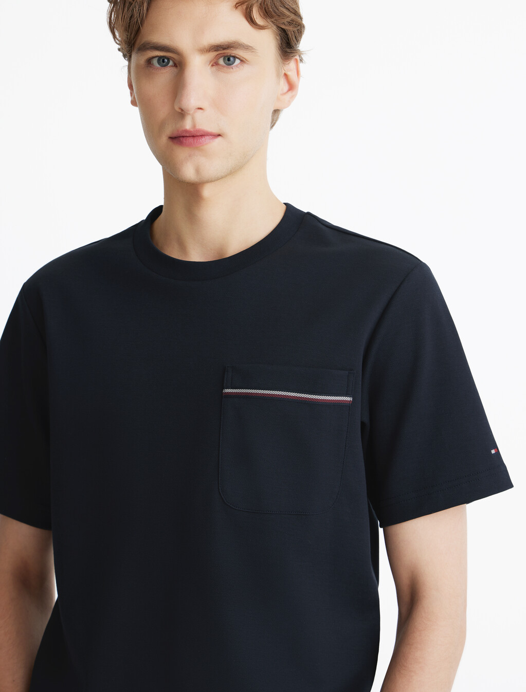 Cotton Pique Pocket T-Shirt, Desert Sky, hi-res