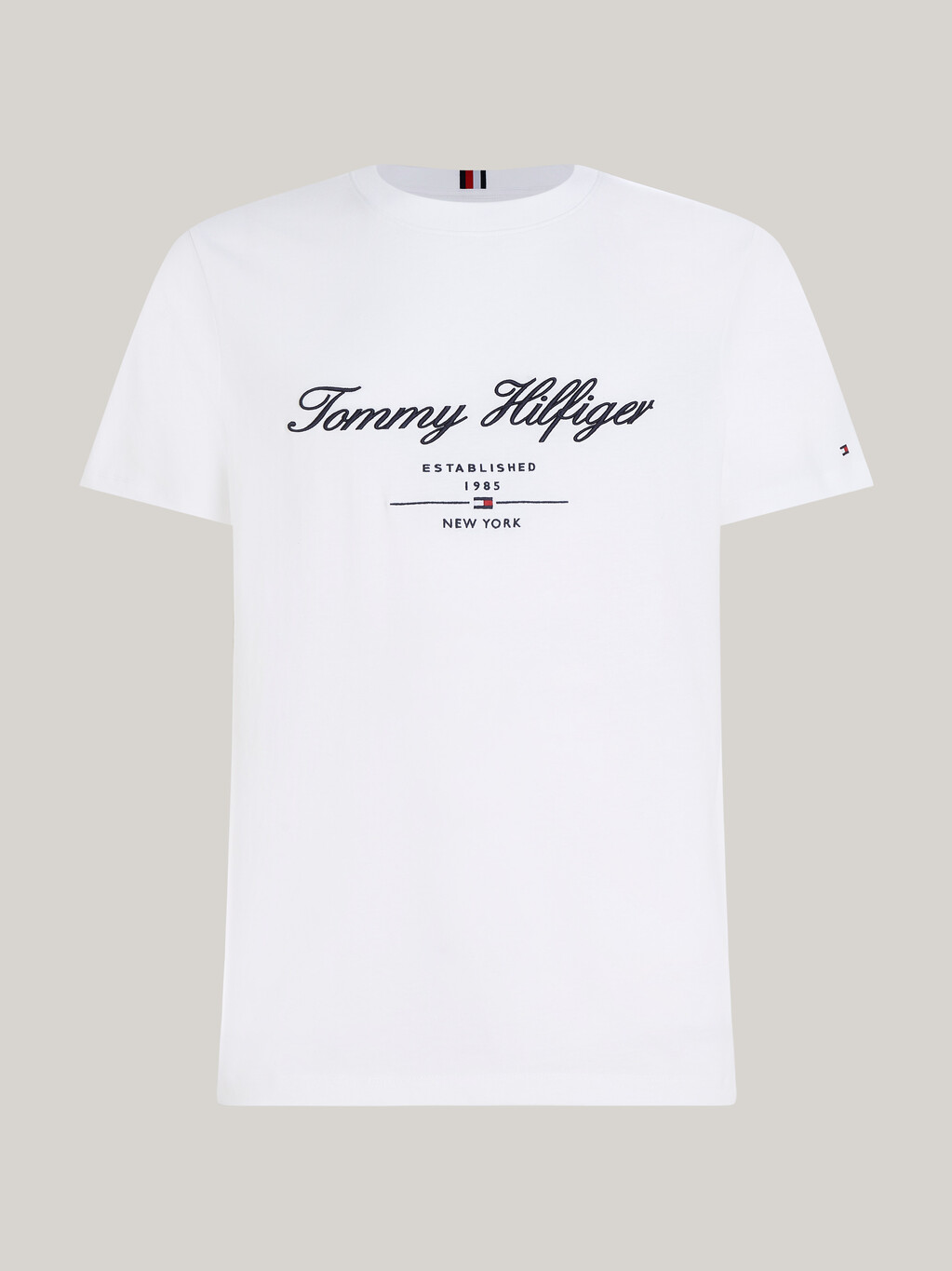 Exclusive Script Logo Jersey T-Shirt, White, hi-res