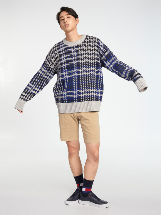 HOUNDSTOOTH CHECK SWEATER