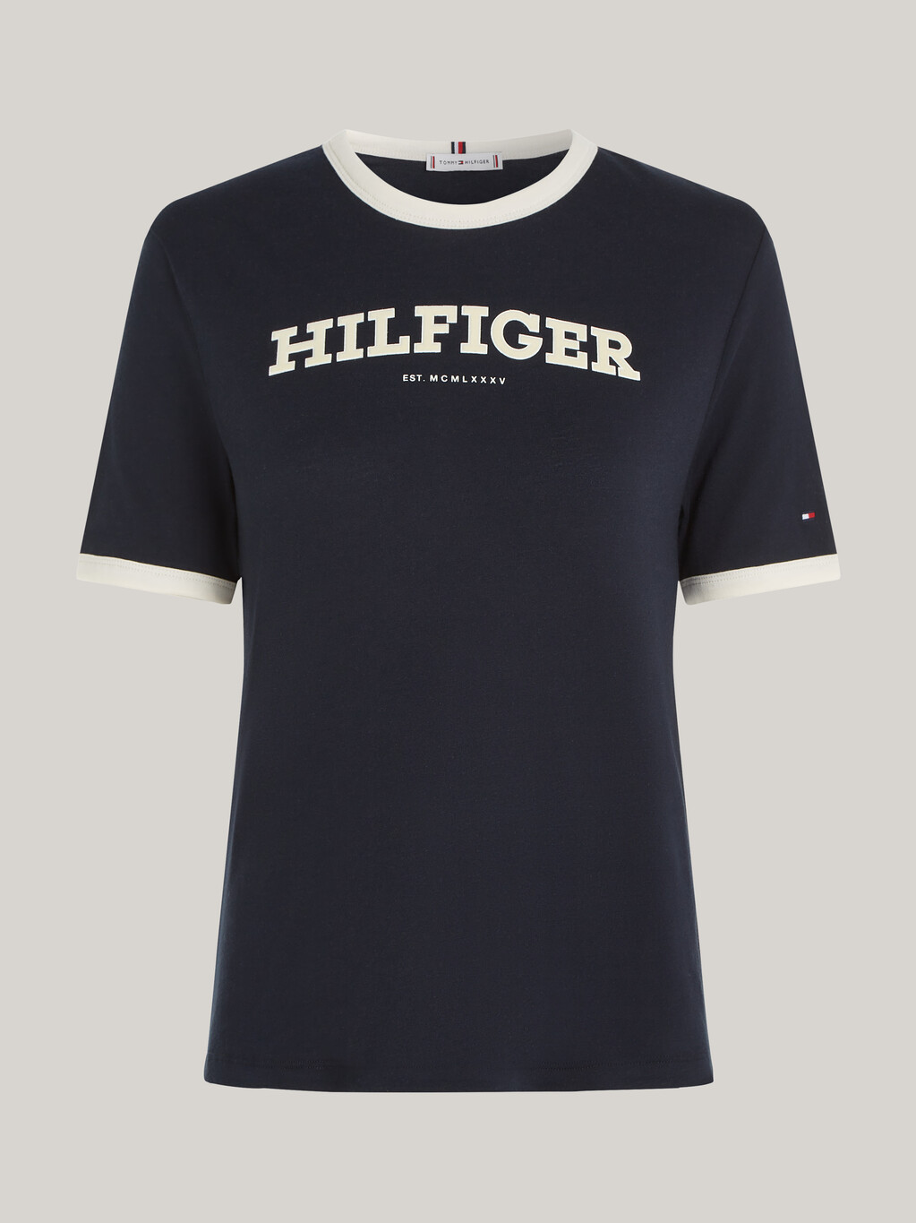 Hilfiger Monotype Flocked Logo T-Shirt, Desert Sky, hi-res