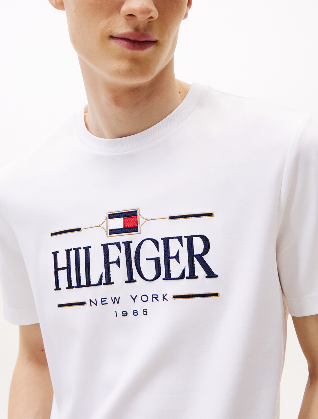 Icon Hilfiger T 恤, White, hi-res