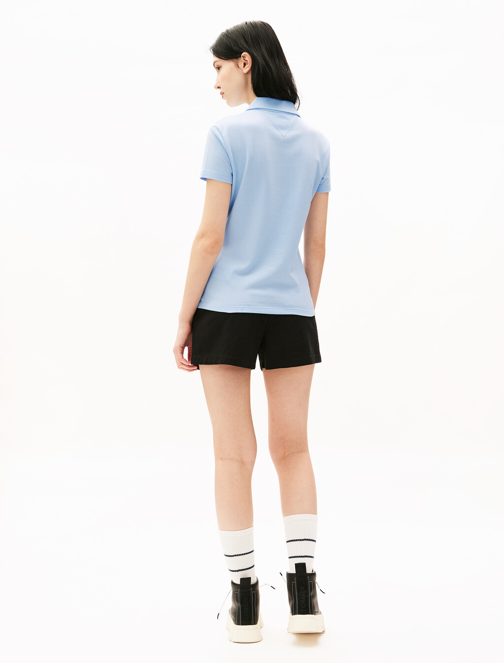 Essential 修身 Polo 衫, Sweet Blue, hi-res