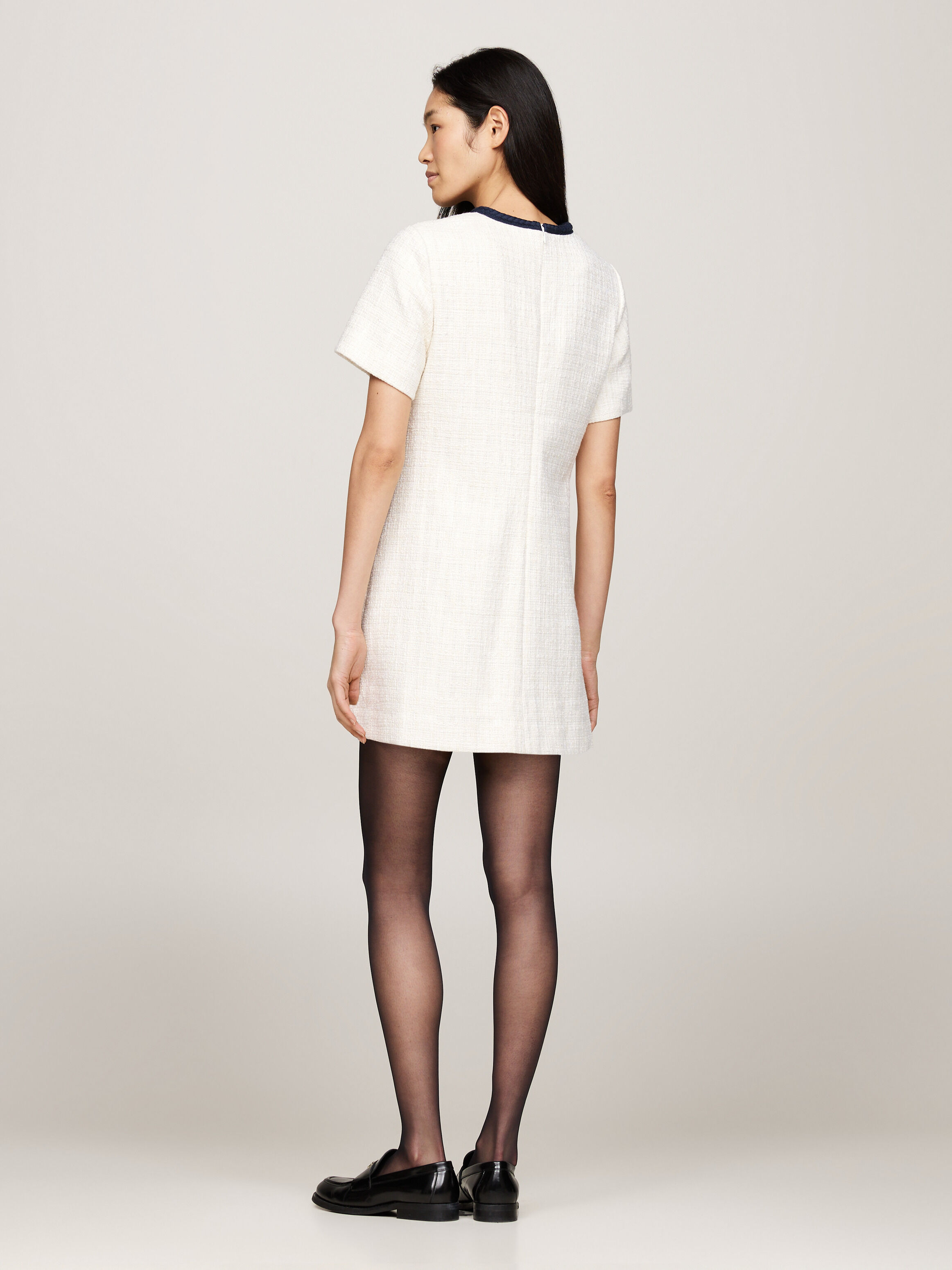 Tweed A Line Mini Shift Dress natural Tommy Hilfiger Hong Kong