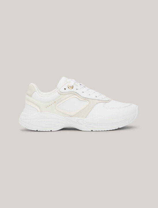 Sport Casual Chunky Leather Runner Trainers