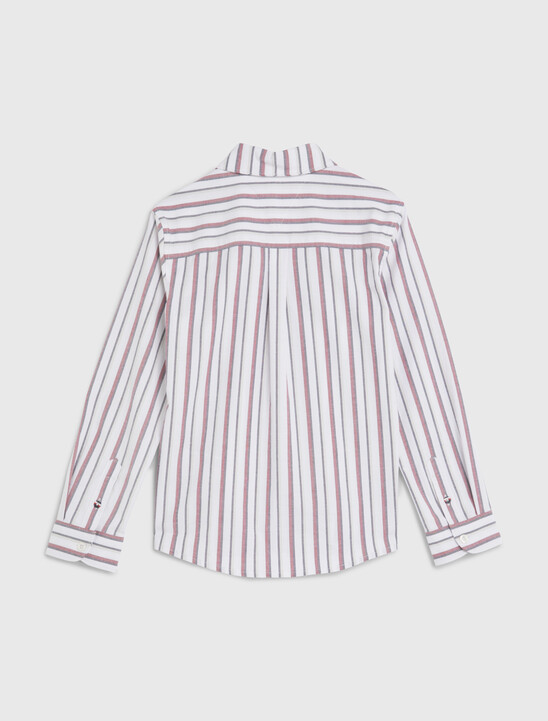 Global Stripe Monogram Embroidery Shirt